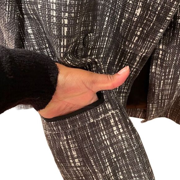 J. Crew Blazer Womens 4 Collection Gray Double Breasted Beaded Dark Academia - Picture 3 of 10